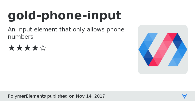 gold-phone-input - Vaadin Add-on Directory