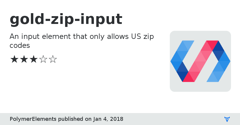 gold-zip-input - Vaadin Add-on Directory