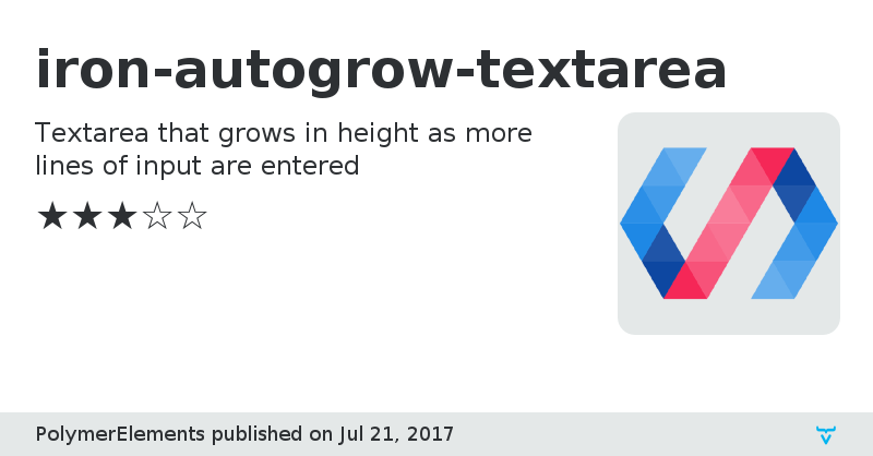 iron-autogrow-textarea - Vaadin Add-on Directory