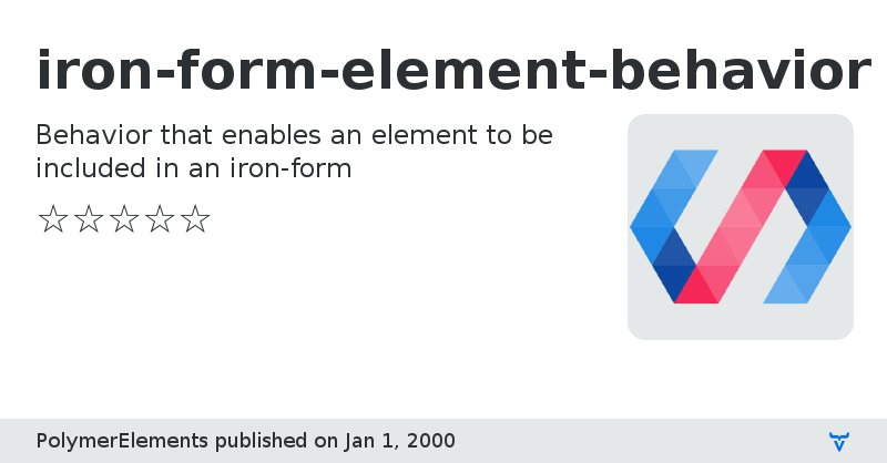 iron-form-element-behavior - Vaadin Add-on Directory