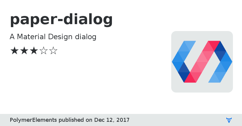 paper-dialog - Vaadin Add-on Directory