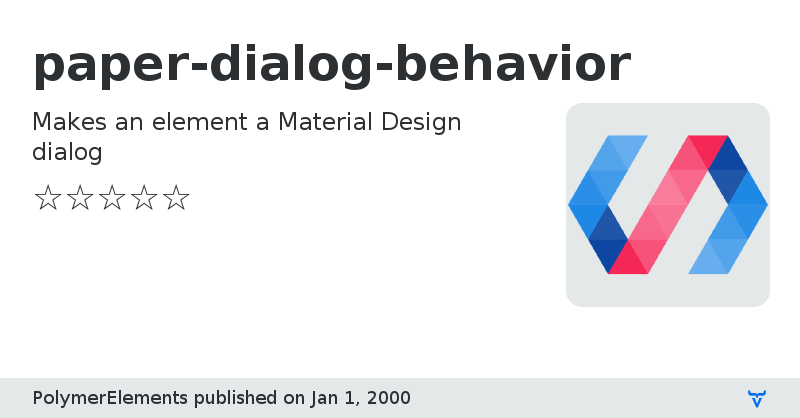 paper-dialog-behavior - Vaadin Add-on Directory