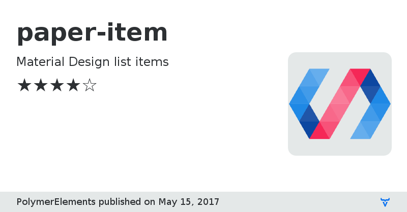 paper-item - Vaadin Add-on Directory