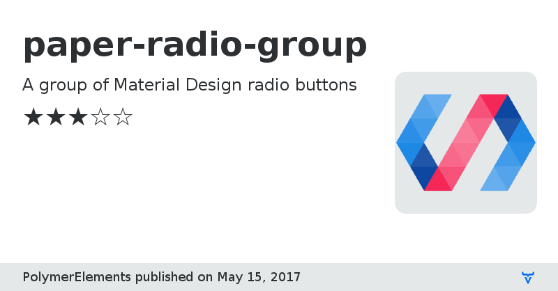 paper-radio-group - Vaadin Add-on Directory