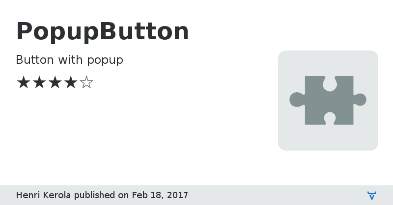 PopupButton - Vaadin Add-on Directory