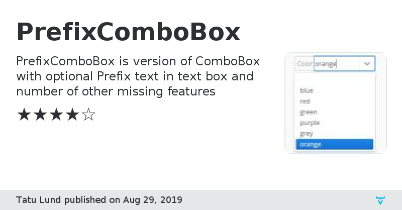PrefixComboBox - Vaadin Add-on Directory