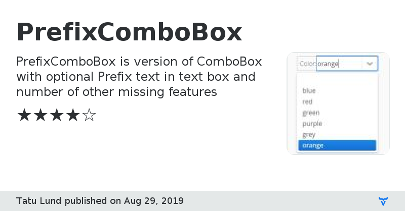 PrefixComboBox - Vaadin Add-on Directory