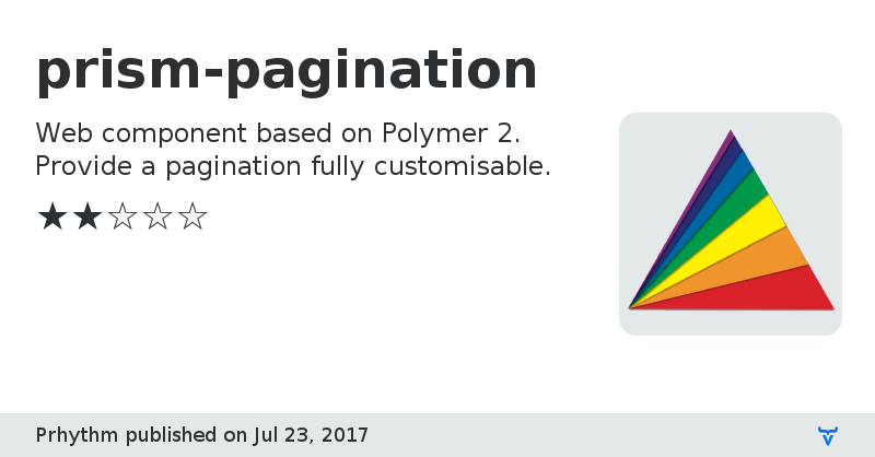 prism-pagination - Vaadin Add-on Directory