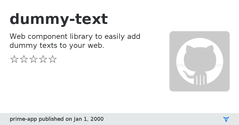 dummy-text - Vaadin Add-on Directory