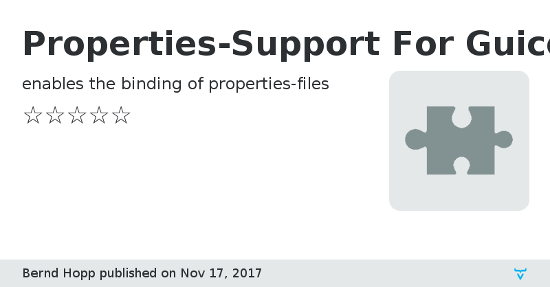 Properties-Support For Guice-Vaadin - Vaadin Add-on Directory