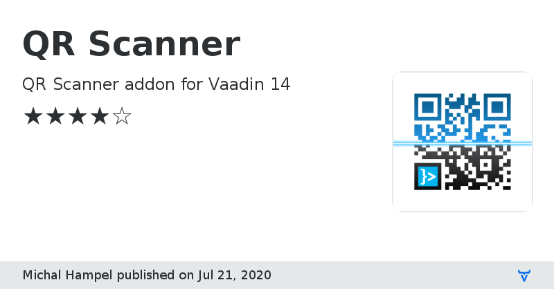 QR Scanner - Vaadin Add-on Directory