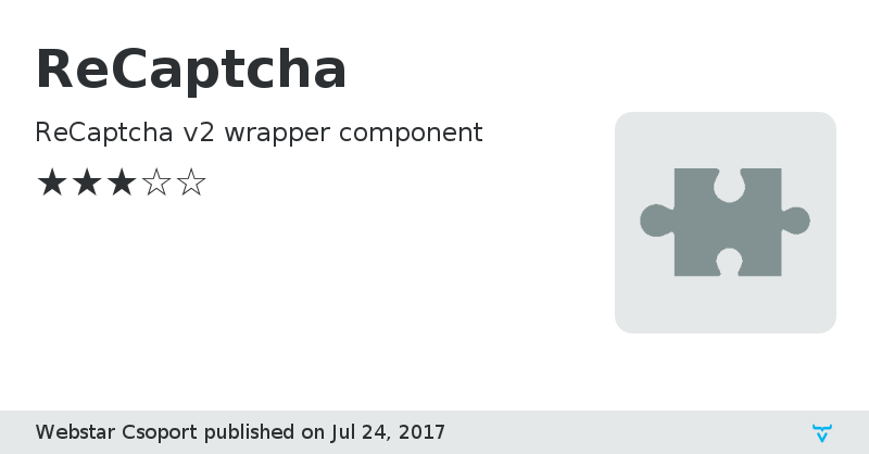 ReCaptcha - Vaadin Add-on Directory