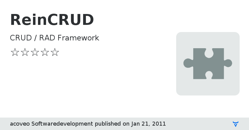 ReinCRUD - Vaadin Add-on Directory