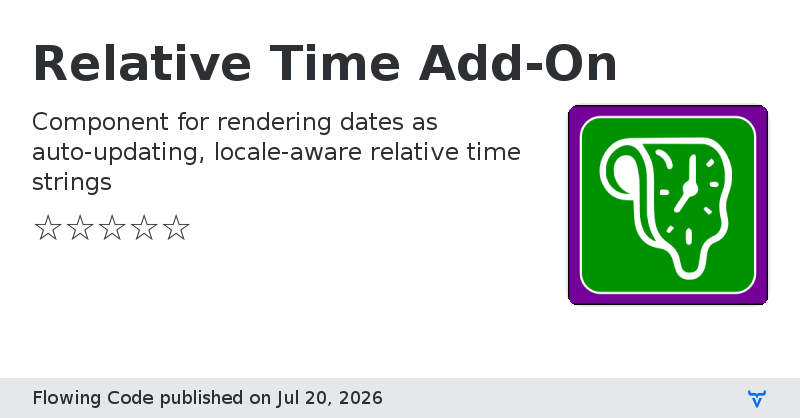 Relative Time Add-On - Vaadin Add-on Directory