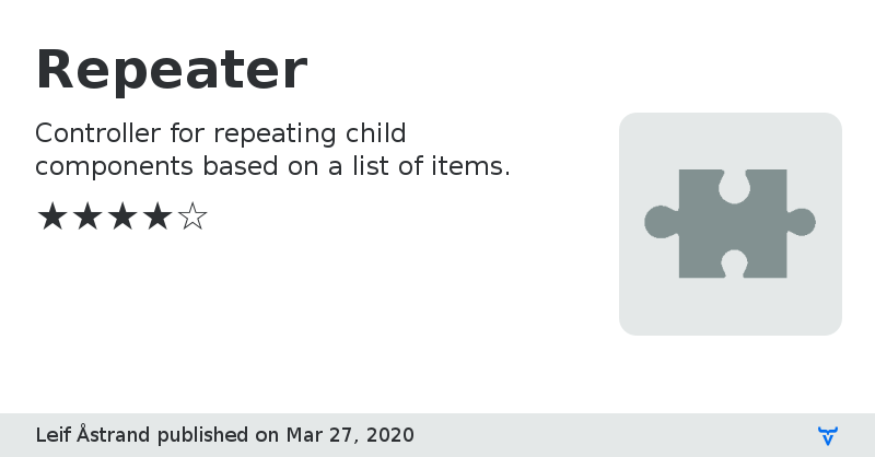 Repeater - Vaadin Add-on Directory