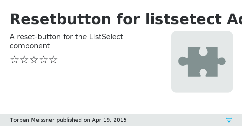 Resetbutton for listsetect Add-on - Vaadin Add-on Directory