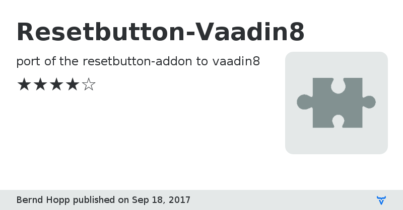 Resetbutton-Vaadin8 - Vaadin Add-on Directory