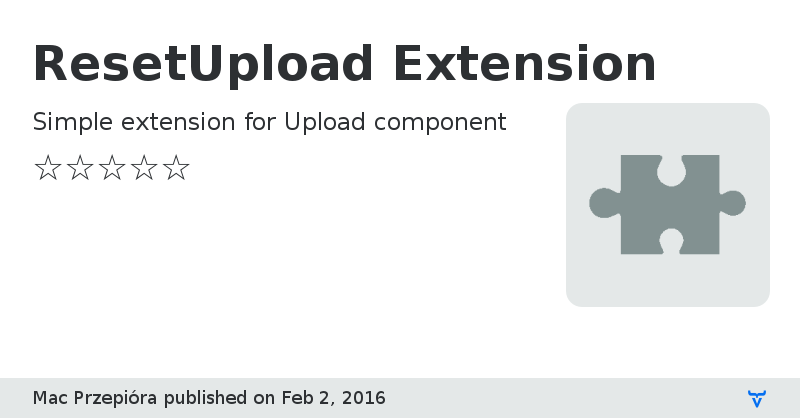 ResetUpload Extension - Vaadin Add-on Directory