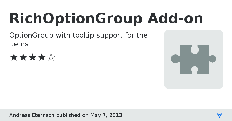 RichOptionGroup Add-on - Vaadin Add-on Directory