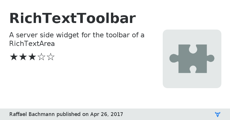 RichTextToolbar - Vaadin Add-on Directory