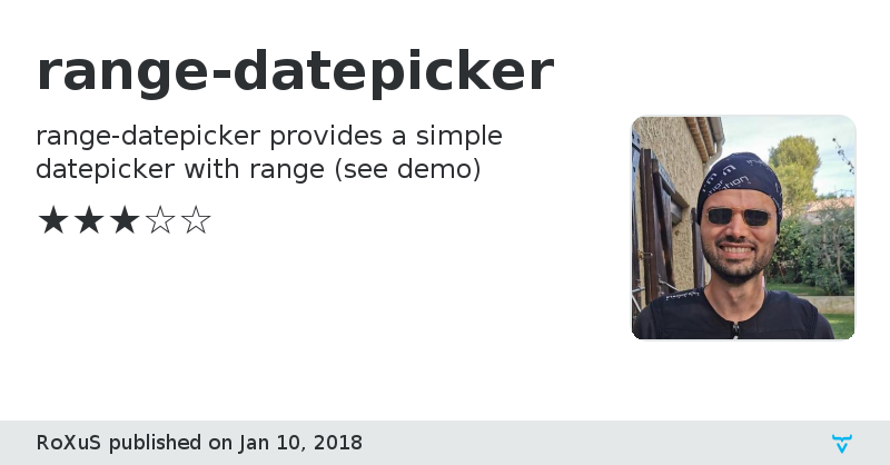 range-datepicker - Vaadin Add-on Directory