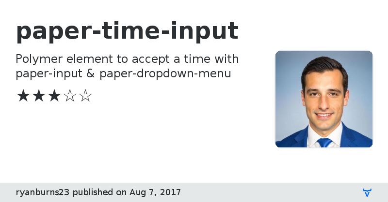 paper-time-input - Vaadin Add-on Directory