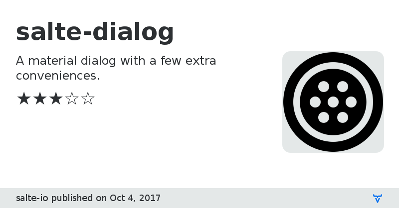 salte-dialog - Vaadin Add-on Directory