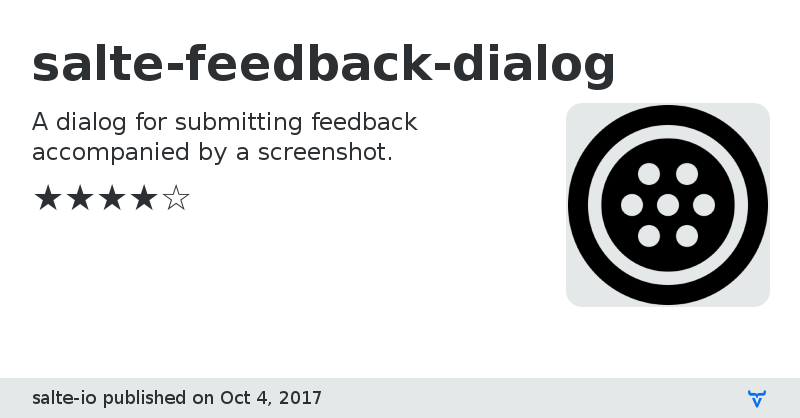 salte-feedback-dialog - Vaadin Add-on Directory