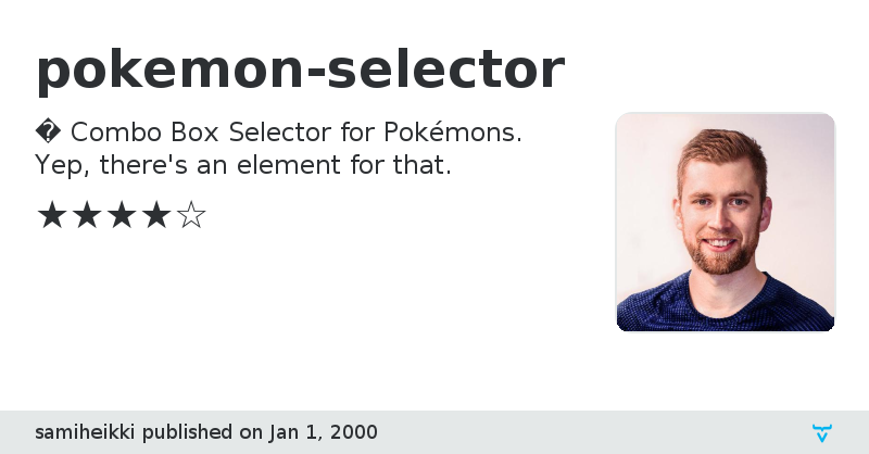 pokemon-selector - Vaadin Add-on Directory
