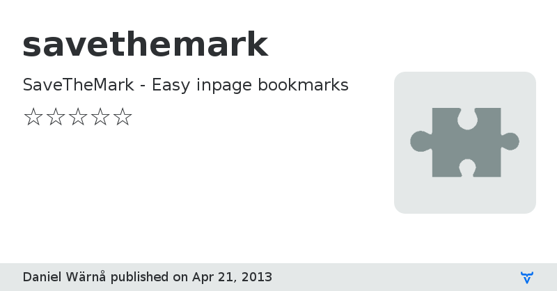 savethemark - Vaadin Add-on Directory