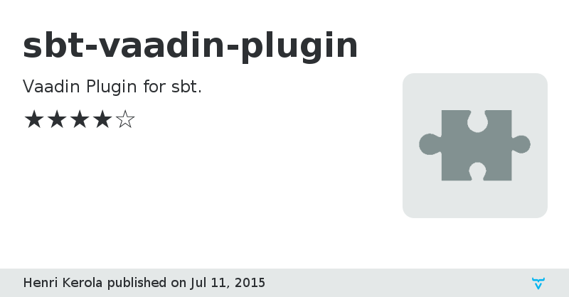 sbt-vaadin-plugin - Vaadin Add-on Directory