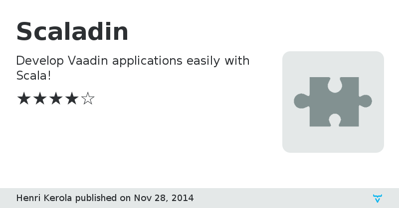 Scaladin - Vaadin Add-on Directory