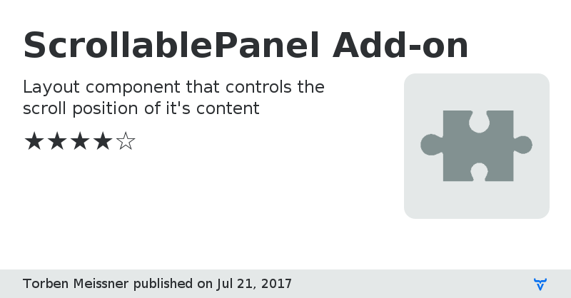 ScrollablePanel Add-on - Vaadin Add-on Directory