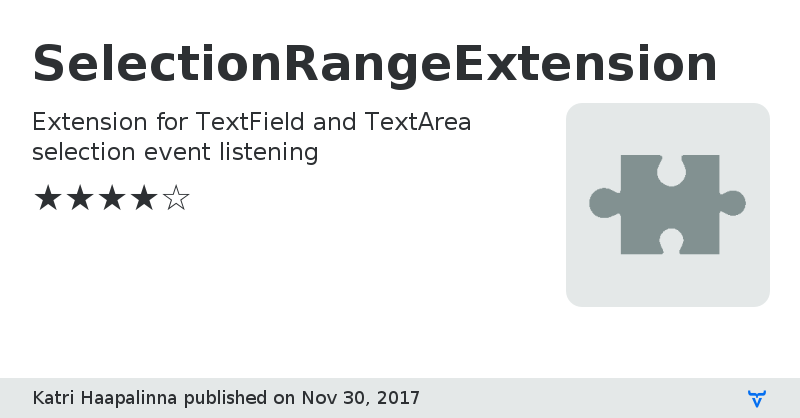 SelectionRangeExtension - Vaadin Add-on Directory