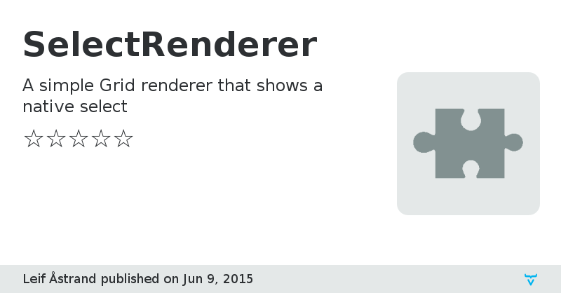 SelectRenderer - Vaadin Add-on Directory