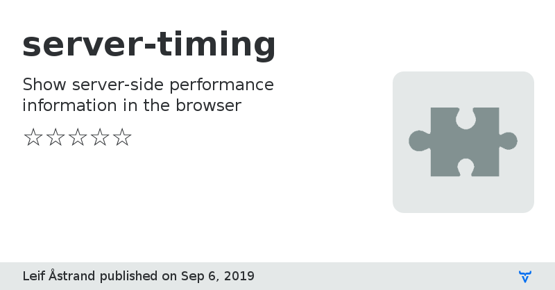 server-timing - Vaadin Add-on Directory