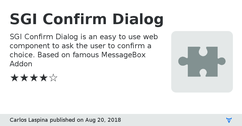 SGI Confirm Dialog - Vaadin Add-on Directory
