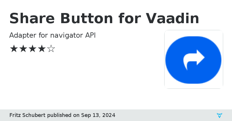 Share Button for Vaadin - Vaadin Add-on Directory