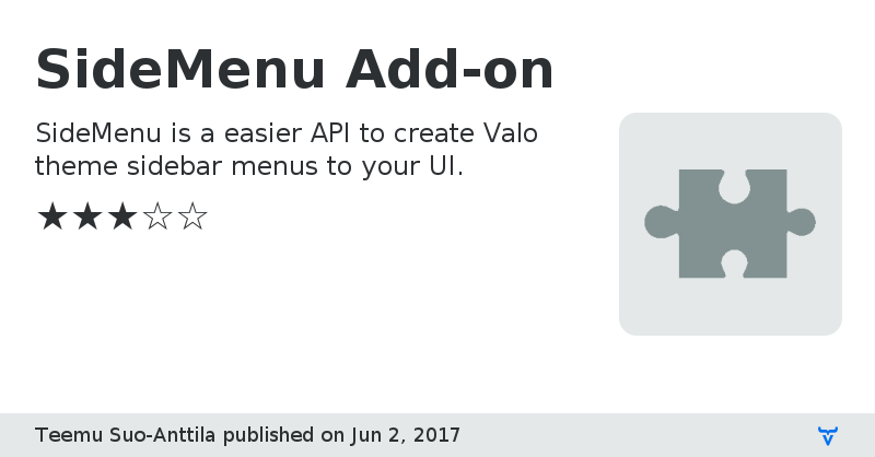 SideMenu Add-on - Vaadin Add-on Directory