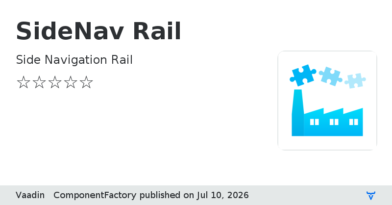 SideNav Rail - Vaadin Add-on Directory