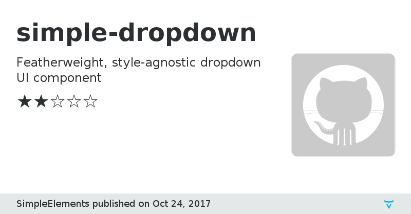 simple-dropdown - Vaadin Add-on Directory
