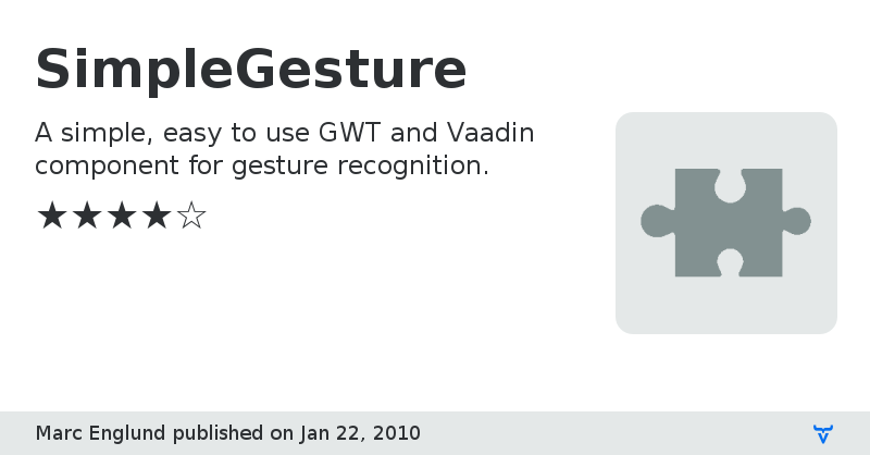 SimpleGesture - Vaadin Add-on Directory