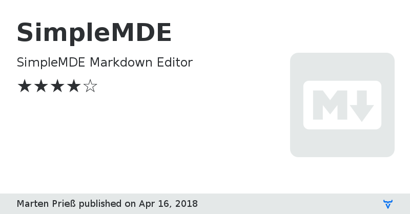 SimpleMDE - Vaadin Add-on Directory