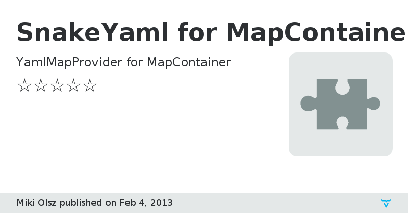 SnakeYaml for MapContainer - Vaadin Add-on Directory