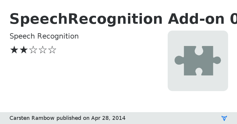 SpeechRecognition Add-on 0.9.0 - Vaadin Add-on Directory