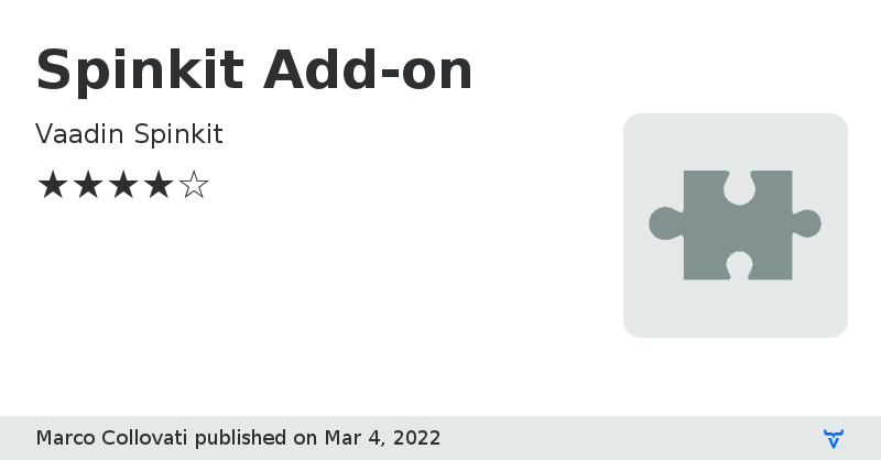 Spinkit Add-on - Vaadin Add-on Directory