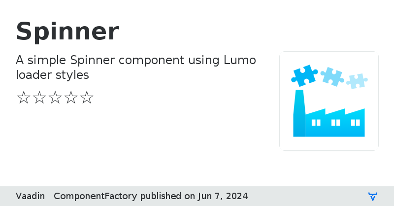 Spinner - Vaadin Add-on Directory