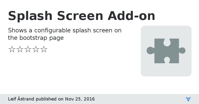 Splash Screen Add-on - Vaadin Add-on Directory