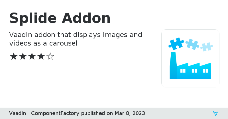 Splide Addon - Vaadin Add-on Directory
