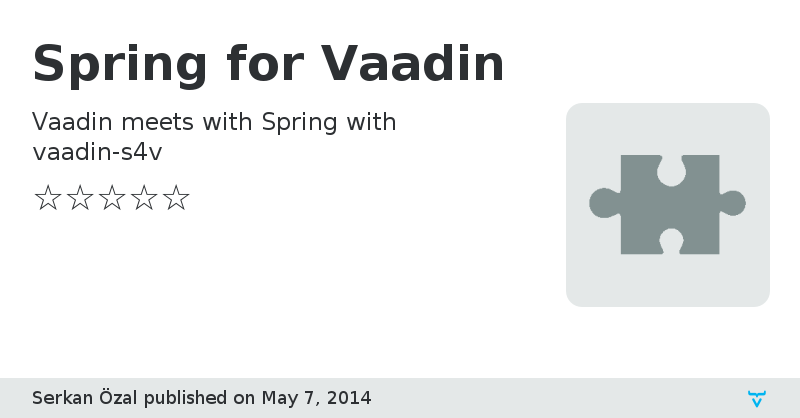 Spring for Vaadin - Vaadin Add-on Directory